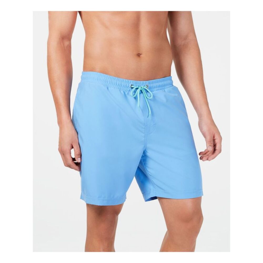 CLUBROOM Mens Teal Drawstring, Classic Fit Swim Trunks XXL